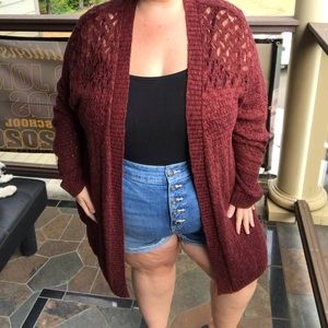 Plum cardigan